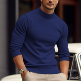 Stylisch – herrenpullover aus weicher baumwolle – Blau
