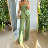 Tube Top & Hose Set - Elene – Grün