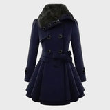 Eldare – trendiges jackenkleid für damen – Blau