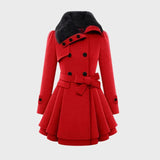 Eldare – trendiges jackenkleid für damen – Rot