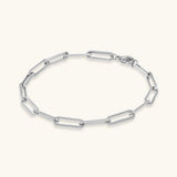 Eloise Gold Büroklammer-Armband – Silber
