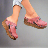 Bequeme Plateau Damen Sandalen – Rosa
