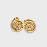 Jay – Spiral-Ohrringe mit moderner Leichtigkeit – Gold