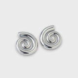 Jay – Spiral-Ohrringe mit moderner Leichtigkeit – Silber