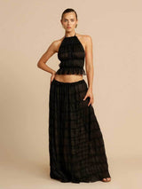 Yuna | Boho-Volant-Ensemble – Weiß
