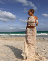 Yuna | Boho-Volant-Ensemble – Schwarz