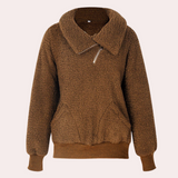 Cleo - lässiger pullover für frauen – Khaki