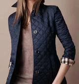 Evelyn - Seiden-Baumwoll-Jacke für Fraue – Marineblau