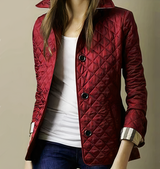 Evelyn - Seiden-Baumwoll-Jacke für Fraue – Burgundisch