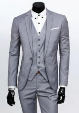 Evert - Eleganter 3-teiliger Herrenanzug – Grau