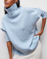 Emily | Rollkragenpullover – Hellblau