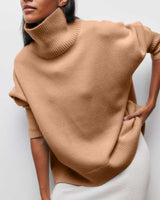 Emily | Rollkragenpullover – Braun