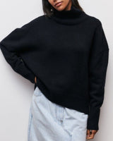 Emily | Rollkragenpullover – Schwarz