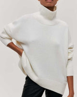 Emily | Rollkragenpullover – Weiß