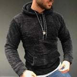 Jason  - angenehm warmer kapuzenpullover für männer – Schwarz