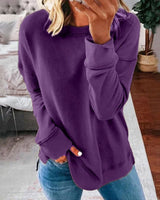 Klassisches damen-sweatshirt – weich und bequem – Lila