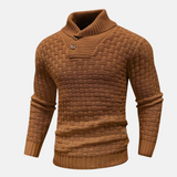 Essential - gestrickter herrenpullover - weich und vielseitig – Kamel