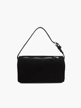 Mini-Wildledertasche – Schwarz