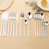 Edric | 24-teiliges Edelstahl-Servierset – Silber