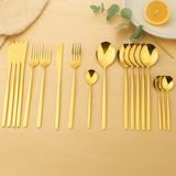 Edric | 24-teiliges Edelstahl-Servierset – Gold