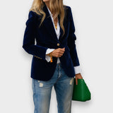 Leandra – Blazer mit tailliertem Schnitt – Blau