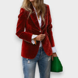 Leandra – Blazer mit tailliertem Schnitt – Rot