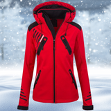 Rita - Stylische wasserdichte Jacke – Rot