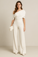 Einteiliger Jumpsuit - Cecile – Weiß