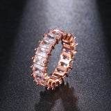 Luxuriöser Zirkonia-Ring in Gold und Silber – Rose Gold