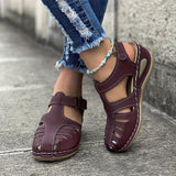 ElegantaStep™ – Elegante Geschlossene Damen Sandalen – Lila