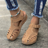 ElegantaStep™ – Elegante Geschlossene Damen Sandalen – Khaki