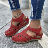 ElegantaStep™ – Elegante Geschlossene Damen Sandalen – Rot