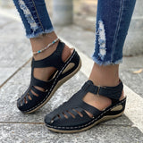 ElegantaStep™ – Elegante Geschlossene Damen Sandalen – Schwarz