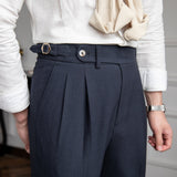 Elegante Arbeitshosen mit Hoher Taille für Stilbewusste – Blau