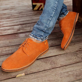 Elegante Lederschuhe für Stilbewusste Herren – Orange