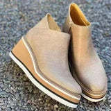 Elegante Plateau-Stiefeletten für jeden Anlass – Aprikose