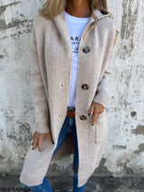 Elegante Strickjacke für stilvolle Übergänge – Beige