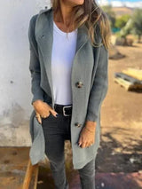 Elegante Strickjacke für stilvolle Übergänge – Grün
