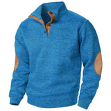 Eleganter Halsspringer mit modernem Stehkragen – Blau