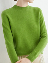 Eleganter Kaschmir Pullover für zeitlosen Komfort – Grün
