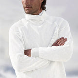 Eleganter Kaschmir Rollkragenpullover für stilvolle Auftritte – Weiß