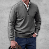 Eleganter Kaschmirpullover für stilvolle Anlässe – Dunkelgrau