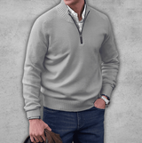 Eleganter Kaschmirpullover für stilvolle Anlässe – Hellgrau