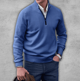 Eleganter Kaschmirpullover für stilvolle Anlässe – Blau