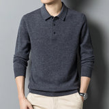 Eleganter Polo Pullover für stilvolle Augenblicke – Grau