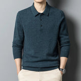 Eleganter Polo Pullover für stilvolle Augenblicke – Marineblau