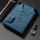 Eleganter Polo Pullover für stilvolle Augenblicke – Blau