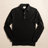 Eleganter Pullover mit Polokragen für Herren – Schwarz