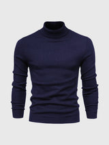 Eleganter Rollkragenpullover für stilvolle Anlässe – Dunkelblau