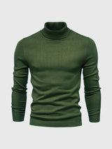 Eleganter Rollkragenpullover für stilvolle Anlässe – Dunkelgrün